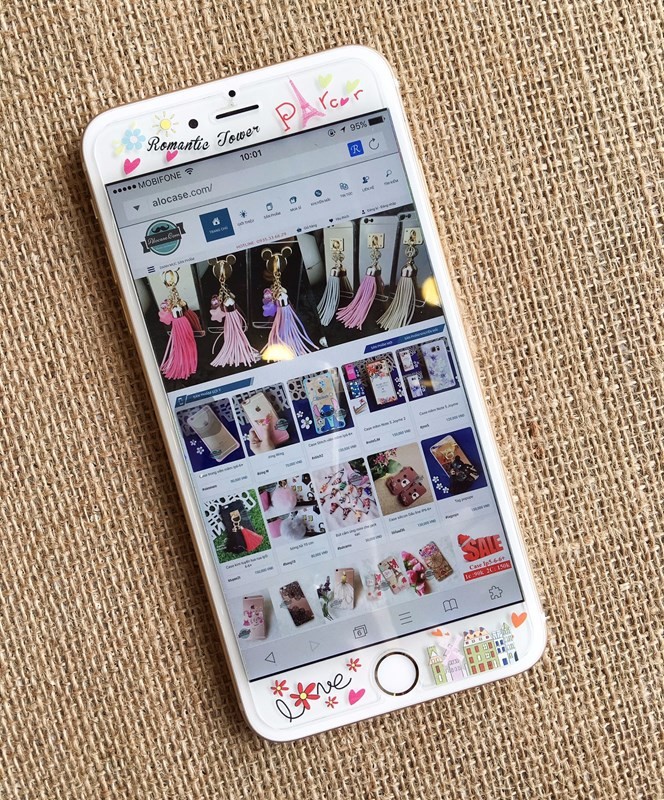 Cường lực 3D 1 Mặt iPhone5-6-6+ - 9