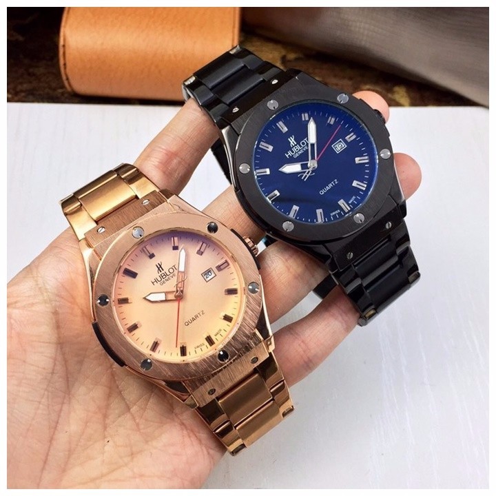 Đồng hồ đôi Movado CPB-010 Dây demi mặt đen - 2