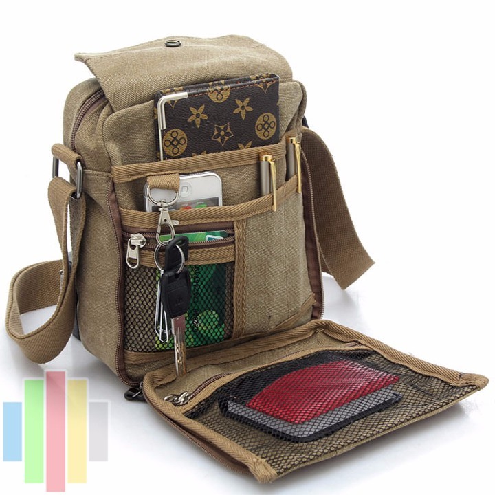 Túi messenger nam vải canvas đeo chéo D6662 190k - 1