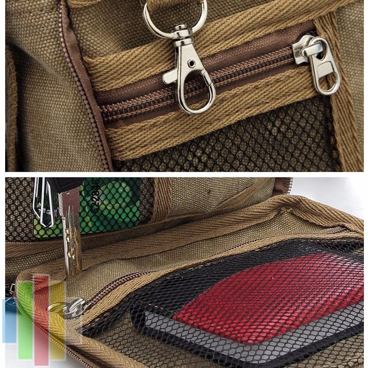 Túi messenger nam vải canvas đeo chéo D6662 190k - 7