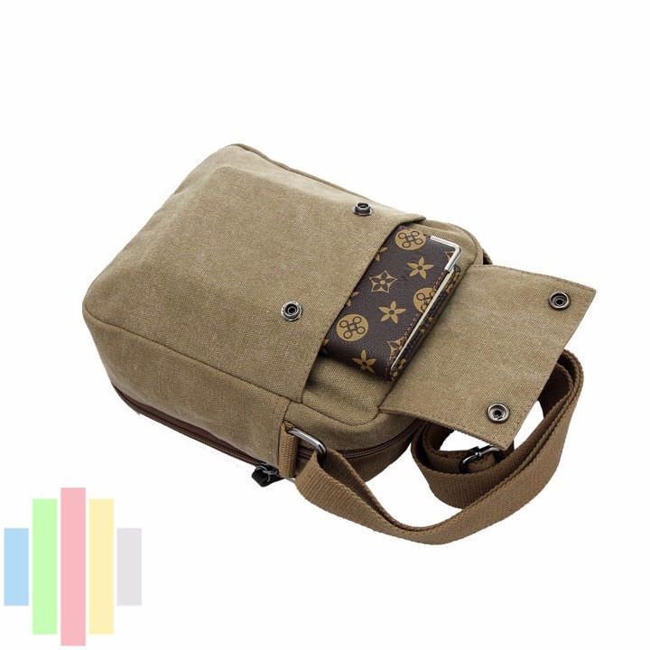 Túi messenger nam vải canvas đeo chéo D6662 190k - 8