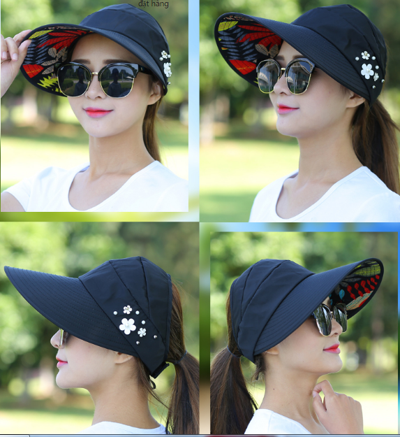 mũ chống nắng nữ, mũ chống nắng 360 độ , mũ chống nắng tuyệt đối