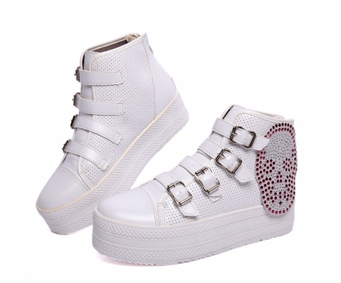 TT035T - Giày sneaker nữ khóa kéo cá tính, phong cách Hàn Quốc - 4