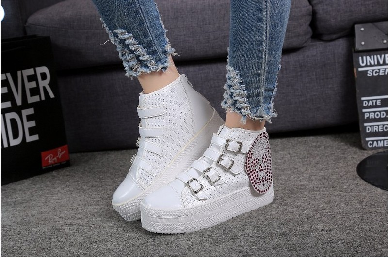 TT035T - Giày sneaker nữ khóa kéo cá tính, phong cách Hàn Quốc - 3