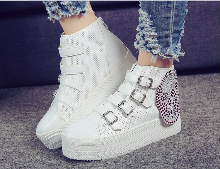 TT035T - Giày sneaker nữ khóa kéo cá tính, phong cách Hàn Quốc - 8