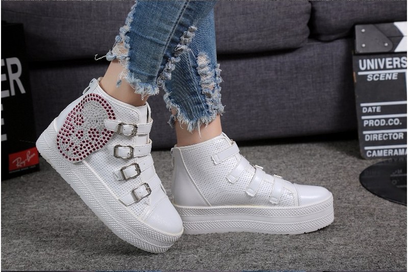 TT035T - Giày sneaker nữ khóa kéo cá tính, phong cách Hàn Quốc - 2