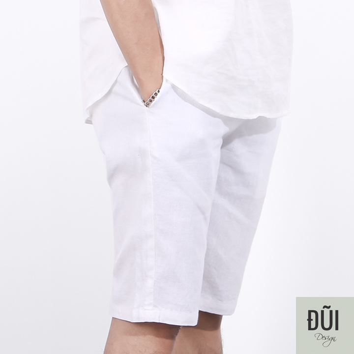 Quần short đũi nam cạp chun trắng Quần đũi nam sooc cạp chun trắng