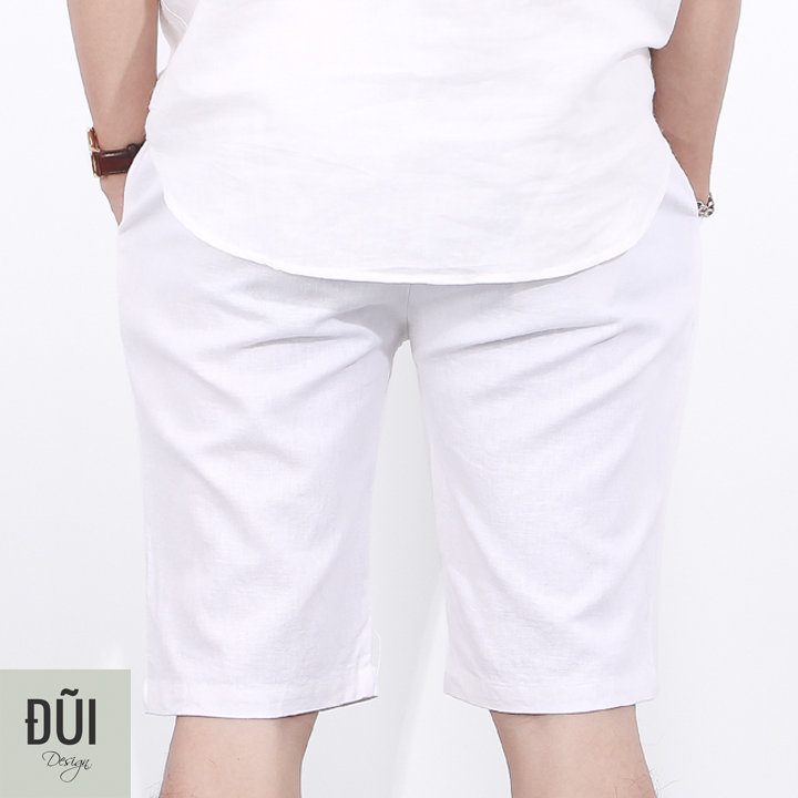 Quần short đũi nam cạp chun trắng Quần đũi nam sooc cạp chun trắng