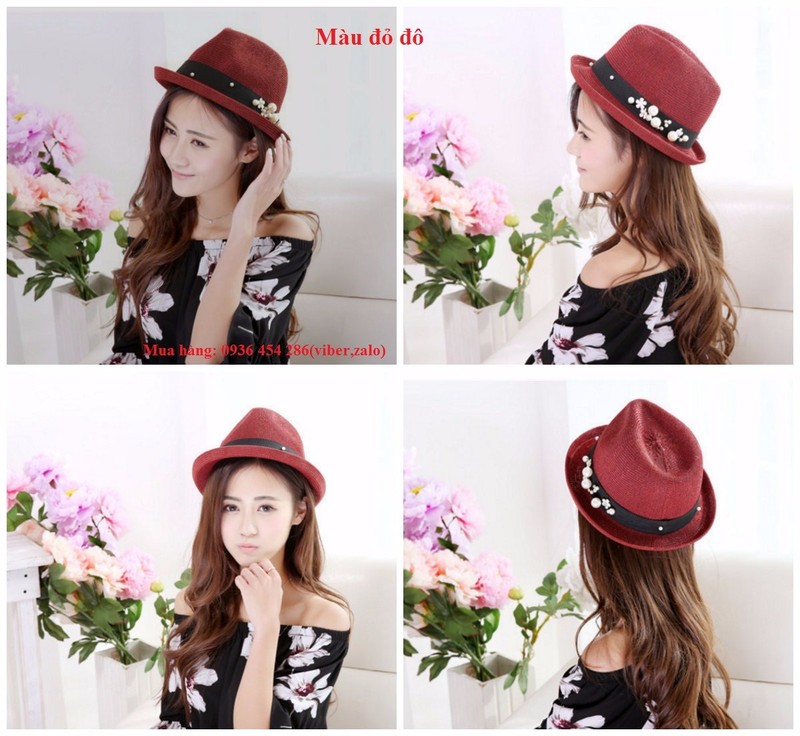 mũ rộng vành, mũ thời trang, mũ chụp ảnh, mũ cói giá rẻ, mũ phớt nam- nữ, mũ cói 2017 - 16