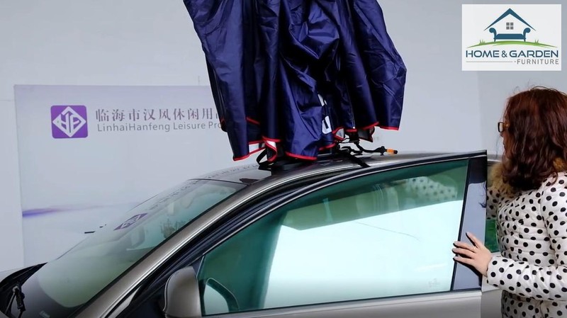 Dù che nắng ô tô tự động phù hợp mọi dòng xe ( 4m x 2,1m )(Bạc,Xanh) - 3