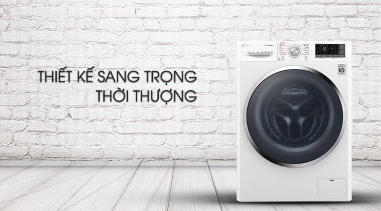 Máy giặt LG Inverter 9 kg FC1409S4W - Thiết kế sang trọng, thời thượng Máy giặt LG Inverter 9 kg FC1409S4W - Thiết kế sang trọng, thời thượng