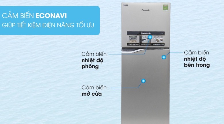 Dung tích 188 lít - Tủ lạnh Panasonic Inverter 188 lít NR-BA228PSV1