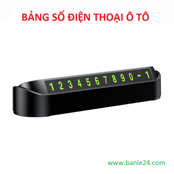 bảng số điện thoại xe hơi