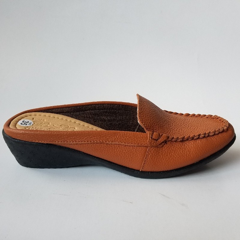 Giày sabo nữ da bò màu nâu - jz1316 Giày sabo nữ da bò màu nâu - jz1316