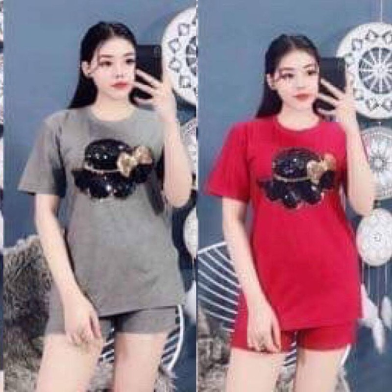 Sét bộ cotton đùi hình nón kim sa thật-bm60 Sét bộ cotton đùi hình nón kim sa thật-bm60