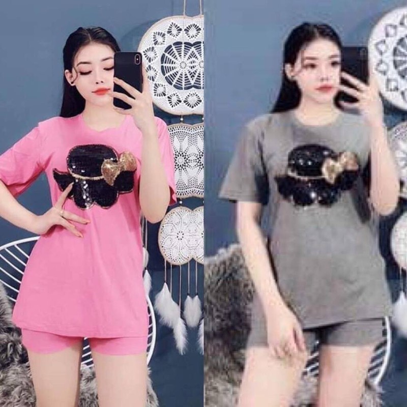 Sét bộ cotton đùi hình nón kim sa thật-bm60 Sét bộ cotton đùi hình nón kim sa thật-bm60