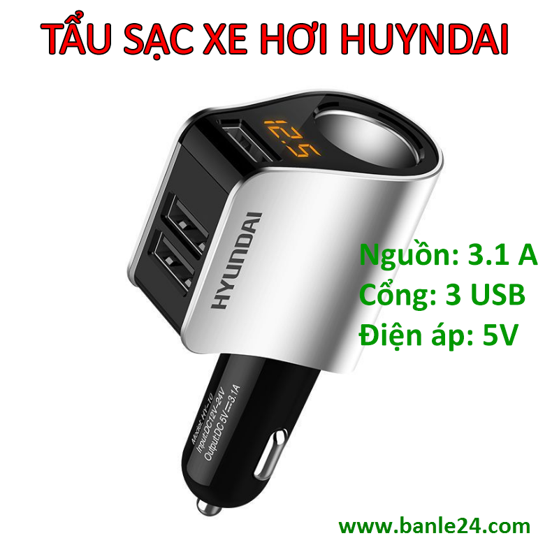 tẩu sạc hyundai