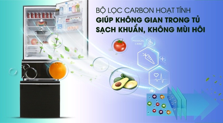 Bộ lọc Carbon hoạt tính - Tủ lạnh Mitsubishi Electric Inverter 358 lít MR-CX46EJ-BRW-V Bộ lọc Carbon hoạt tính - Tủ lạnh Mitsubishi Electric Inverter 358 lít MR-CX46EJ-BRW-V