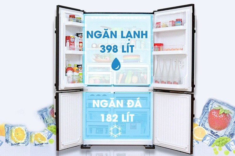Dung tích 580 lít Dung tích 580 lít