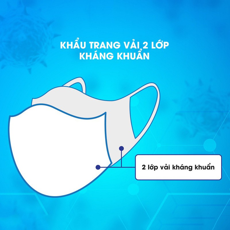 Khẩu trang vải kháng khuẩn Nagakawa