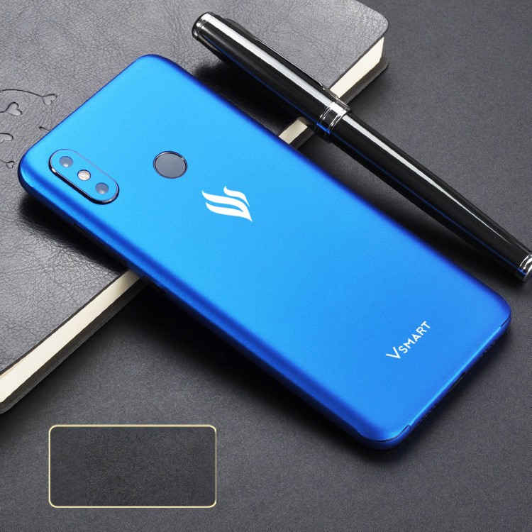 skin dán full lưng và viền cho vsmart joy 2 xanh dương