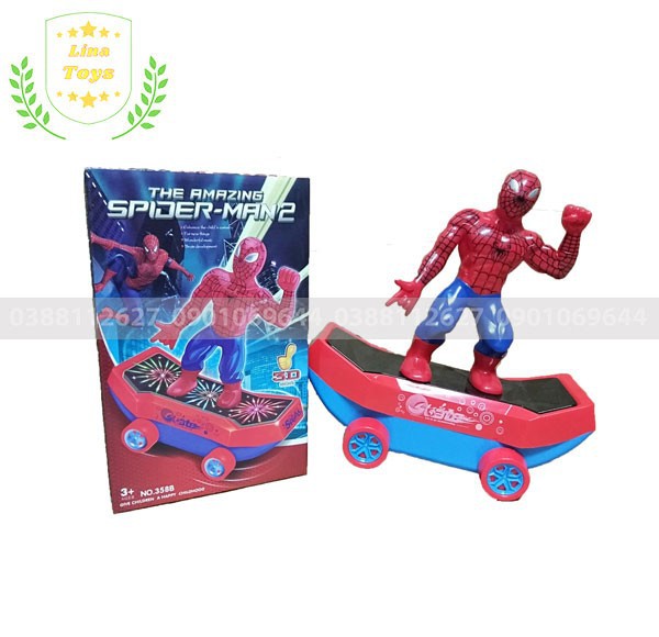 Đồ chơi người nhện trượt ván thăng bằng