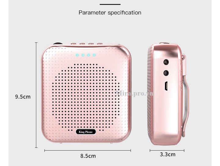 Máy trợ giảng hàn quốc king phone KP-330 pin khủng, mic cài ve áo Máy trợ giảng hàn quốc king phone KP-330 pin khủng, mic cài ve áo