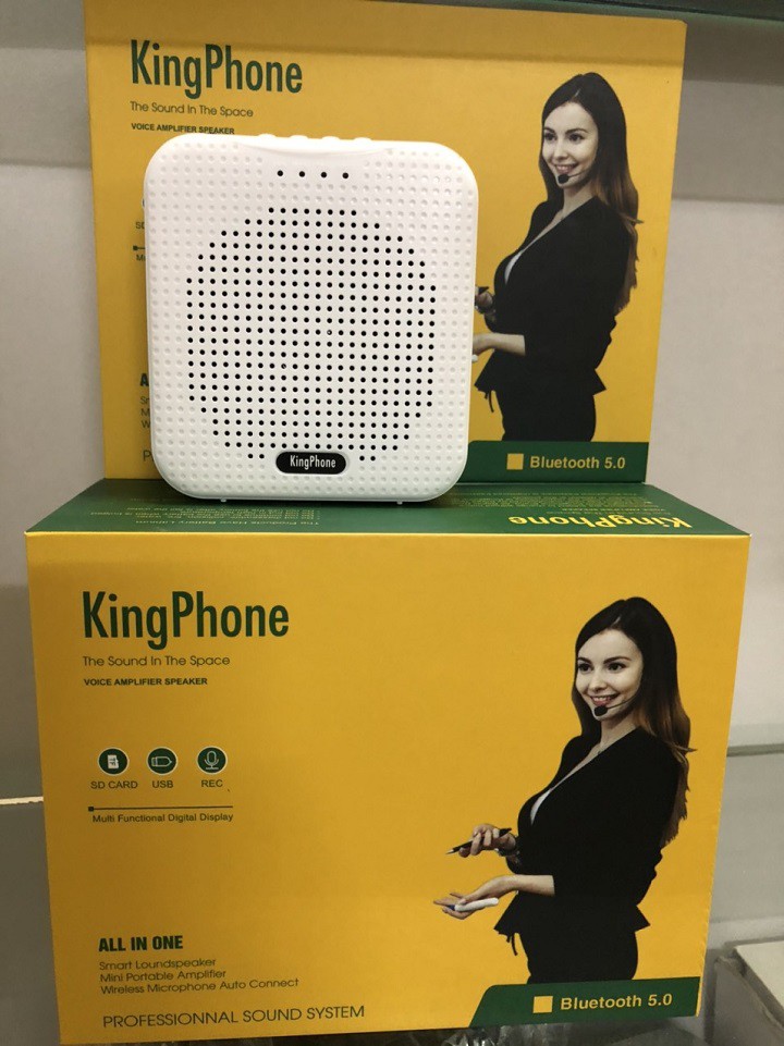 Máy trợ giảng hàn quốc king phone KP-330 pin khủng, mic cài ve áo