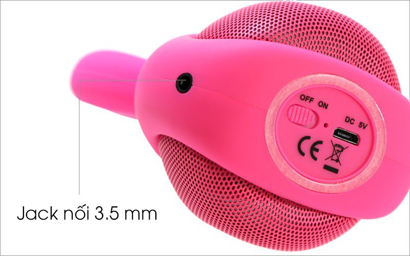 Loa Bluetooth iCutes MB-M815 Hình Thỏ - Cổng gắn dây 3.5 mm