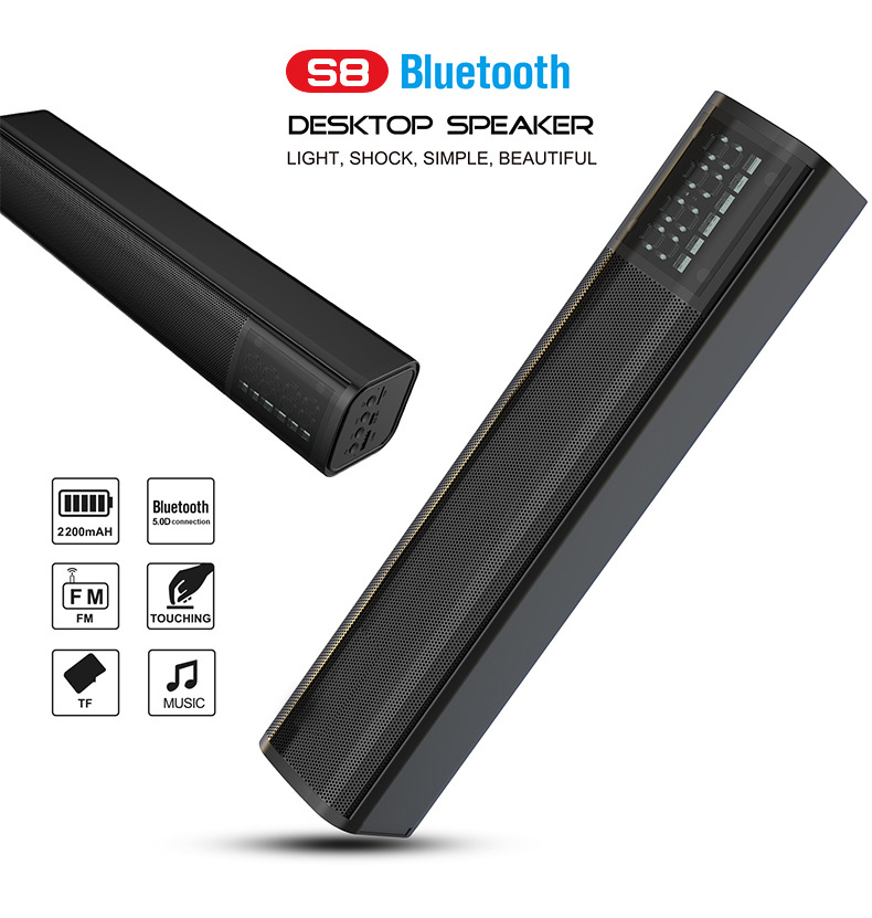 Loa bluetooth để bàn tích hợp đồng hồ báo thức