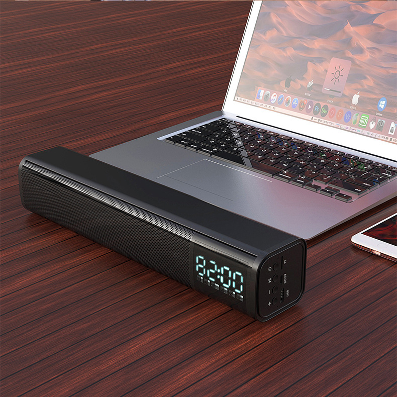 Loa bluetooth để bàn tích hợp đồng hồ báo thức