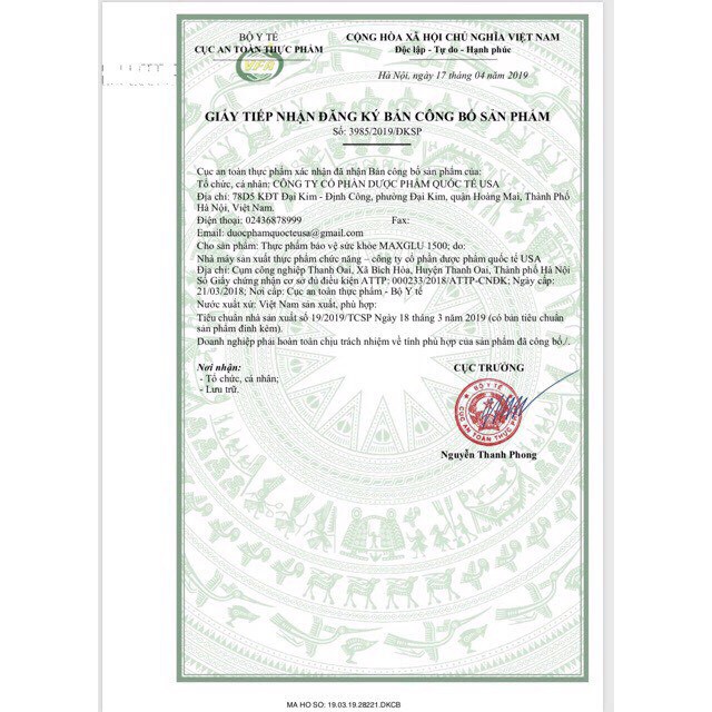 Viên uống MAXGLU 1500 thoái hoá xương khớp đau lưng mỏi gốiHộp 60 viên