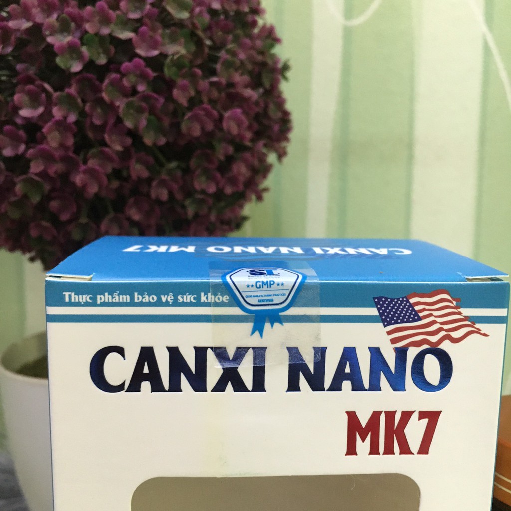 Viên uống Canxi Nano MK7 phát triển chiều cao  chắc khỏe xương Lọ 30 viên