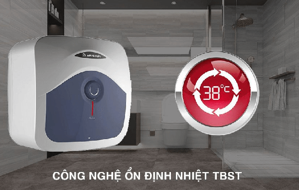 Bình nóng lạnh Ariston BLU 30R 2.5 FE được trang bị hệ thống an toàn đồng bộ TSS