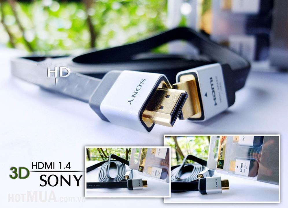 Cáp hdmi 3d sony chính hãng chuẩn 1.4 full hd 2m