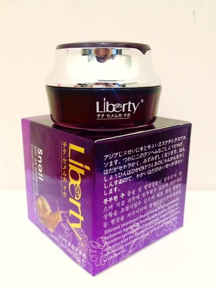 kem dưỡng trắng da cao cấp liberty ốc sên