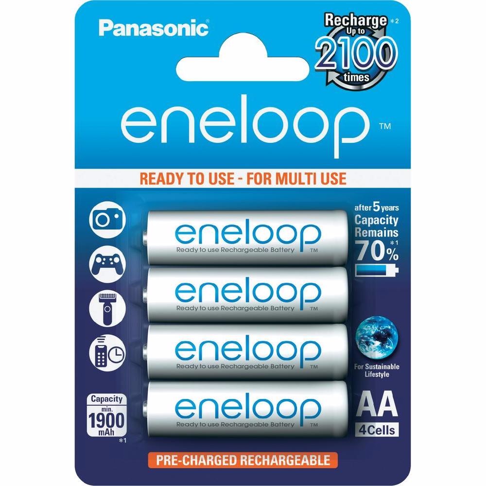 Vỉ giấy 4 viên pin aa eneloop 1900mah