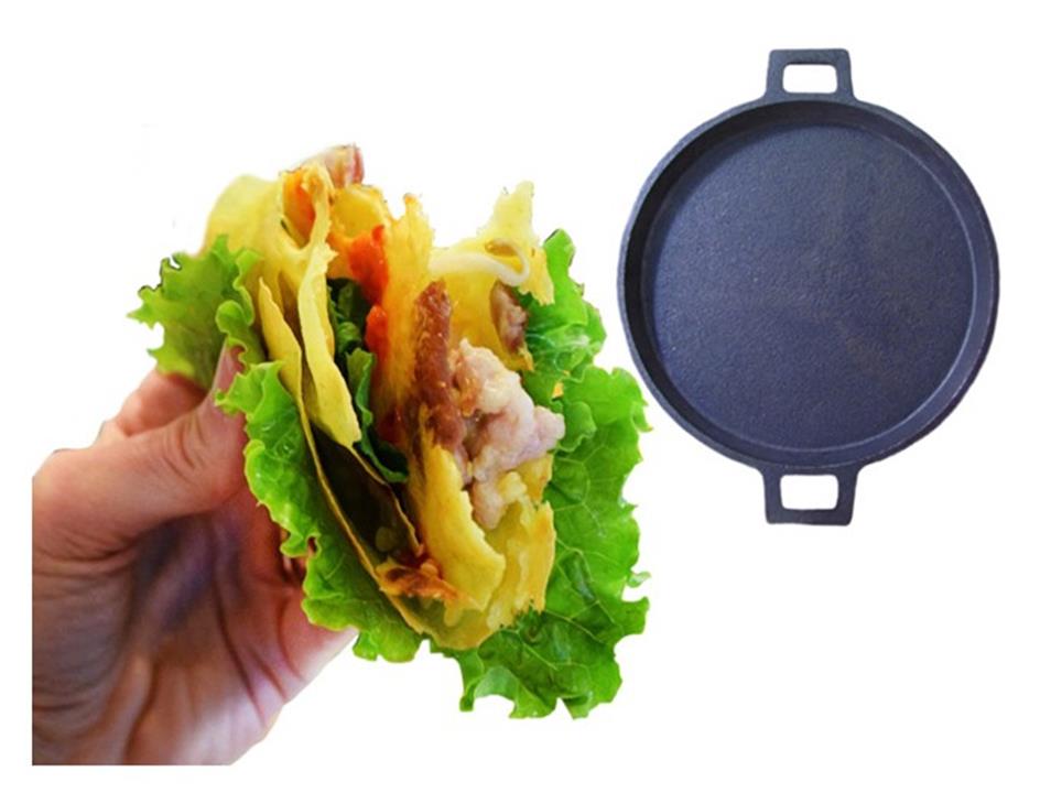 Chảo gang làm bánh xèo Vạn Lợi