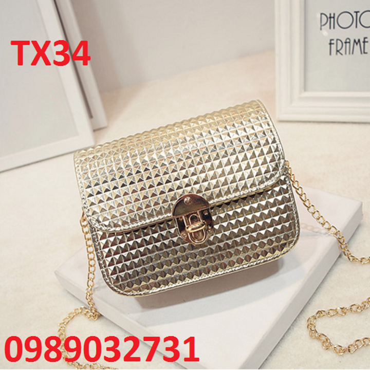 Túi xách mạ kim loại new 2016 - tx34