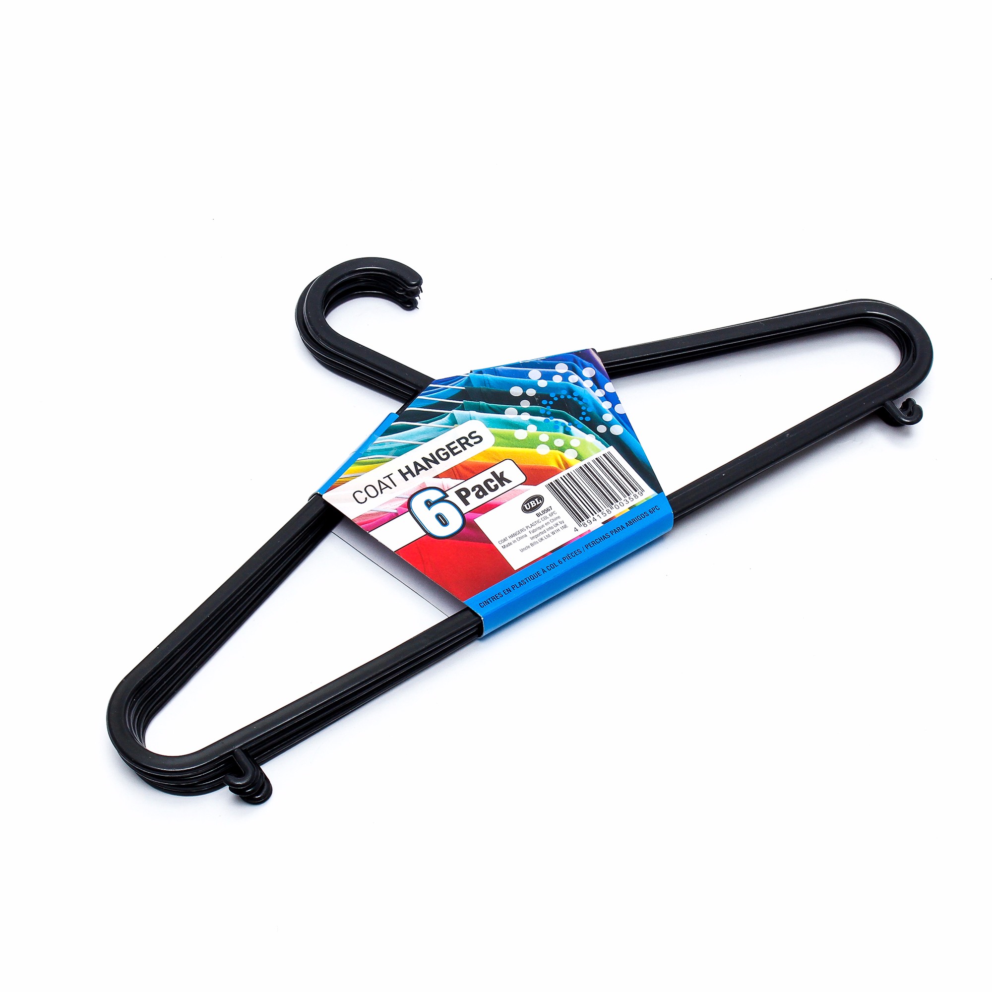 Bộ 6 móc treo quần áo bằng nhựa Uncle Bills BL0567