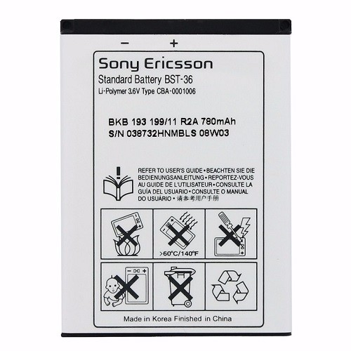 Pin điện thoại di động sony bst 36
