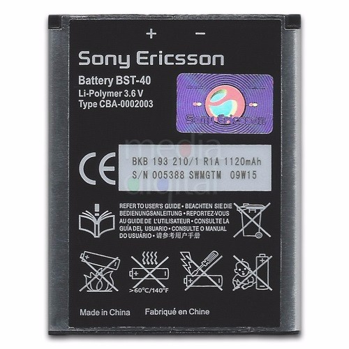 Pin sony ericsson bst 40