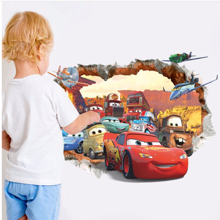 Decal dán tường cửa sổ Queen 3D EB161