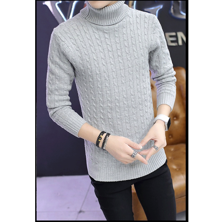 Áo len cổ lọ nam hàng nhập -at249