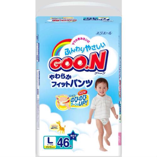 Tã giấy Goo.n L46 (dành cho bé trai từ 9-14kg)