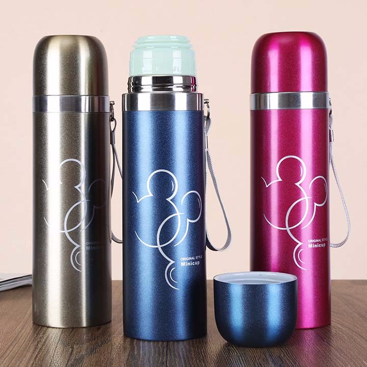 Bình giữ nhiệt inox họa tiết mug mouse 500ml