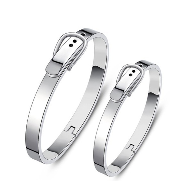 Vòng tay cặp hàn quốc vt135 màu bạc bởi winwinshop88