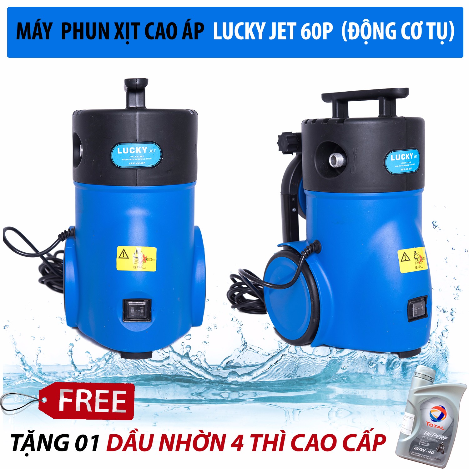 Máy rửa xe áp lực cao Lucky Jet 60P