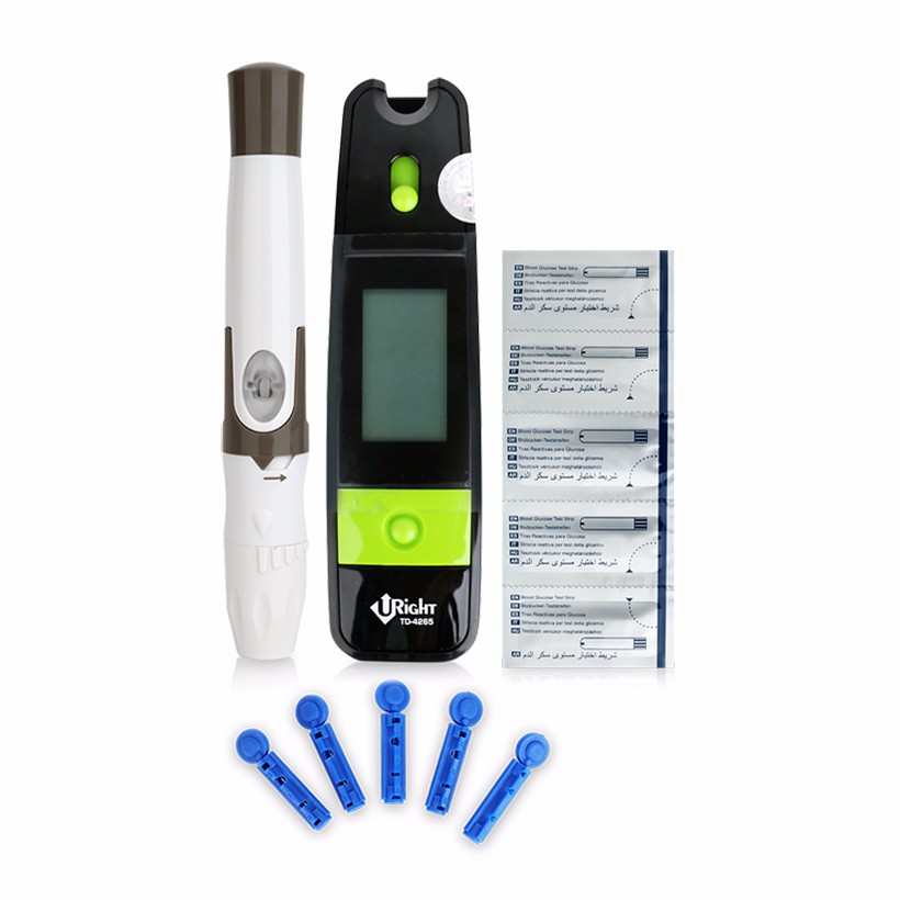 Máy đo đường huyết - Máy đo đường huyết Uright TD-4265 tặng kèm 25 que thử đường huyết