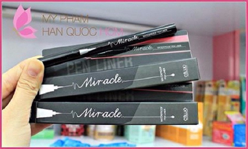 Bút lông kẻ mắt Miracle Cellio đen xịn (Mã SP: MP595)